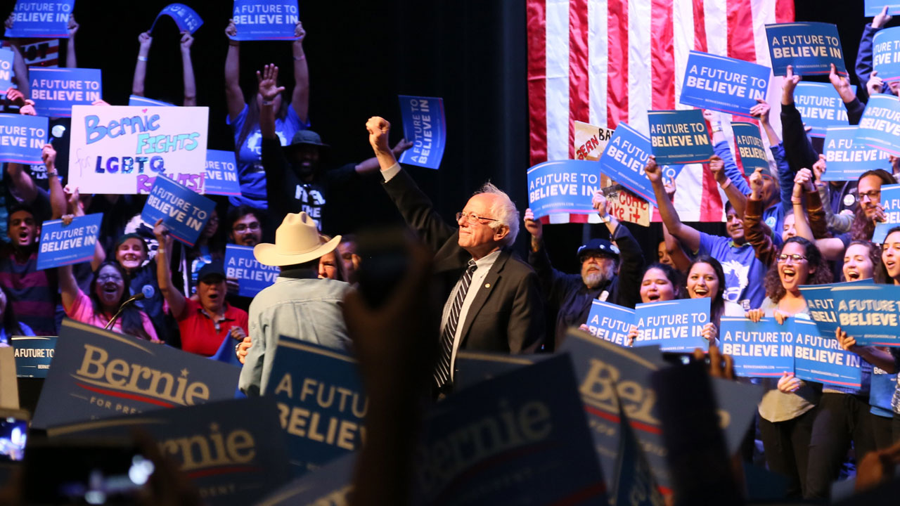 Bernie Sanders at Rally